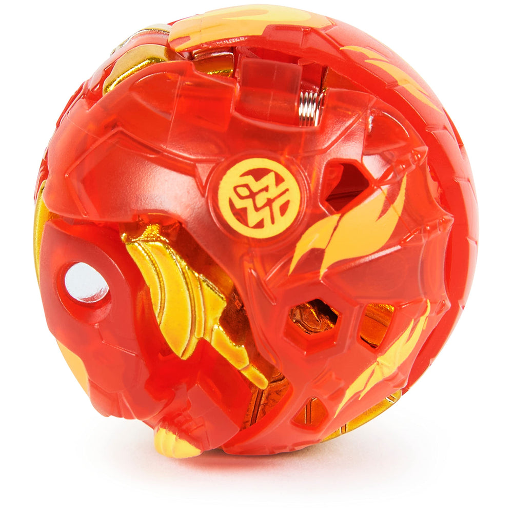 Transforming figure of Dragonoid Red is great for display and role-play battles.