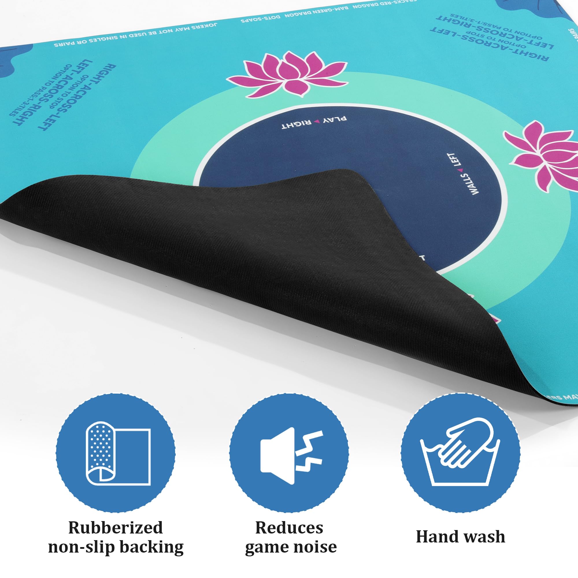 BALAPET mat features exquisite green lotus pattern for an inviting gaming setup