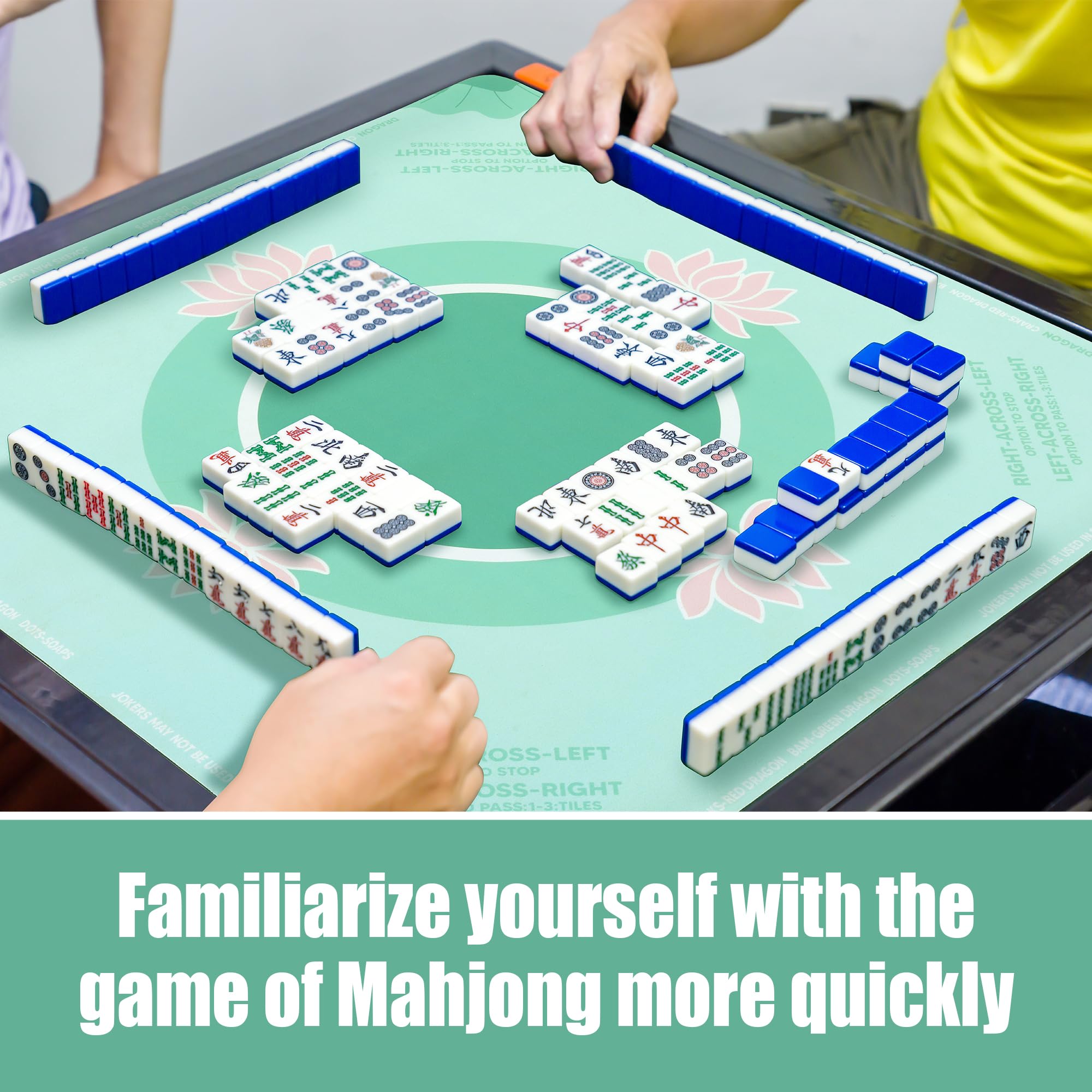 BALAPET green lotus pattern enhances table aesthetics during games