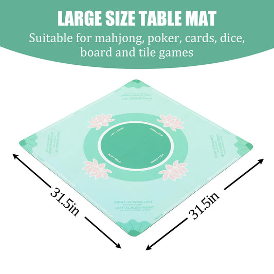 BALAPET mahjong mat shows built-in rules for quick learning