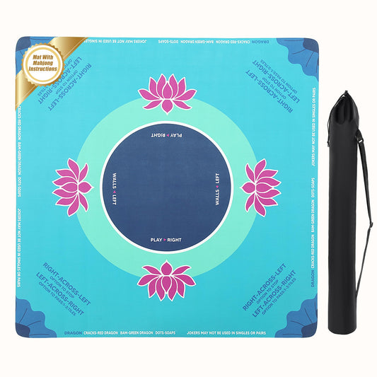 BALAPET portable mahjong mat with instructions on surface for quick learning and smooth play