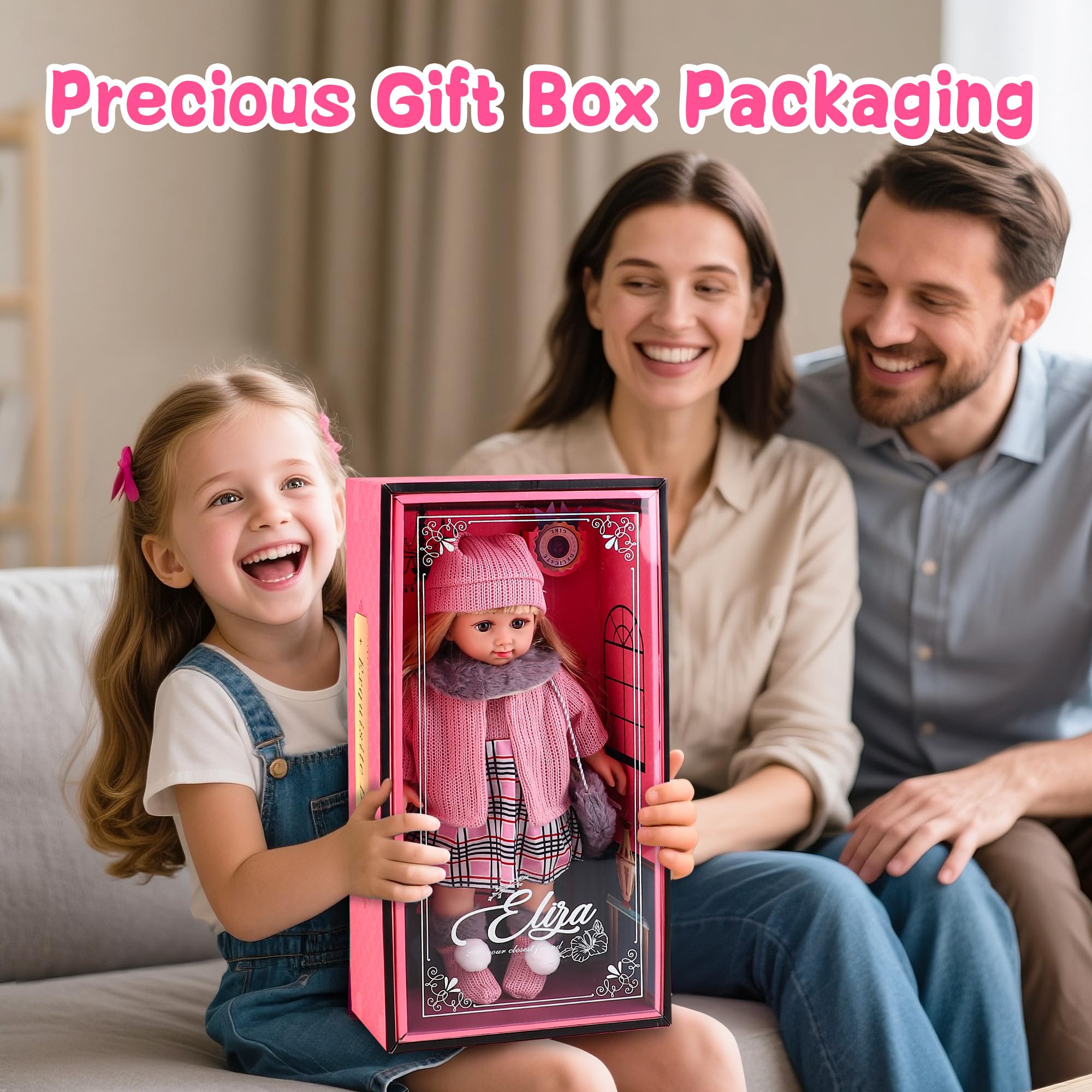 Baljinder gift-ready doll playset for kids ages 3 and up.