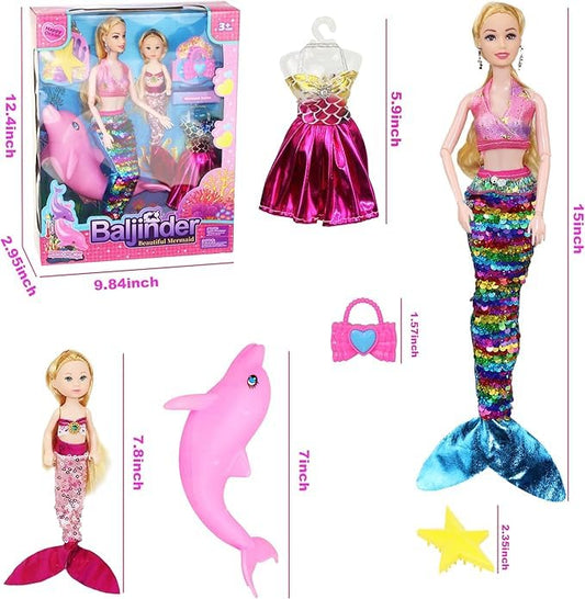 Baljinder mermaid dolls crown and earrings for sparkling styling ideas