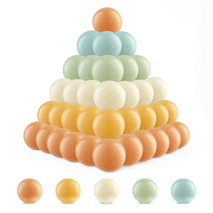 Ball Pit Balls orange and teal; ideal for ball pits and kids' play