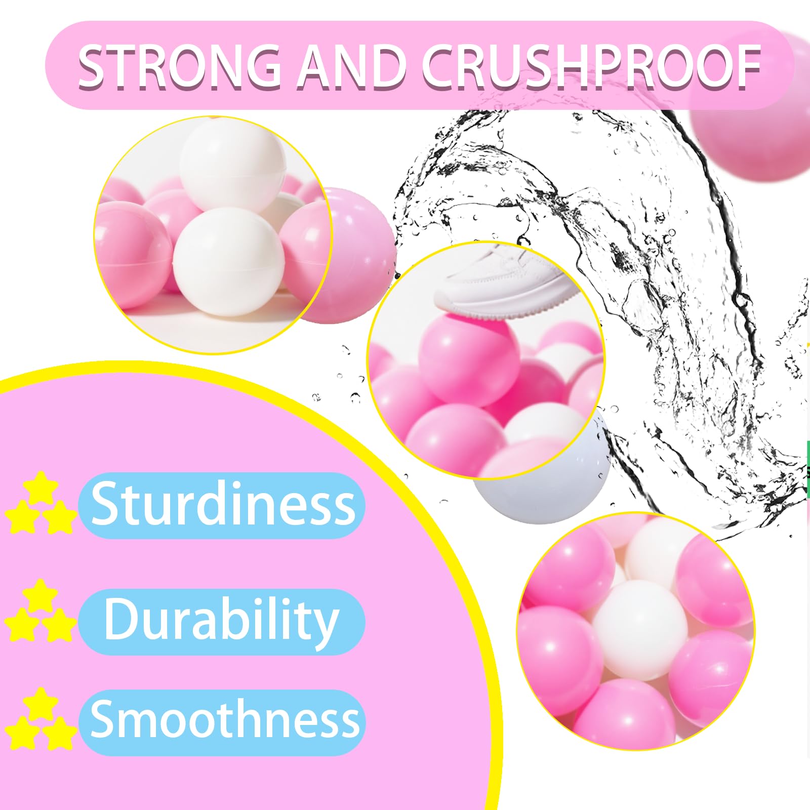 Play-ready balls designed for indoor and outdoor fun.
