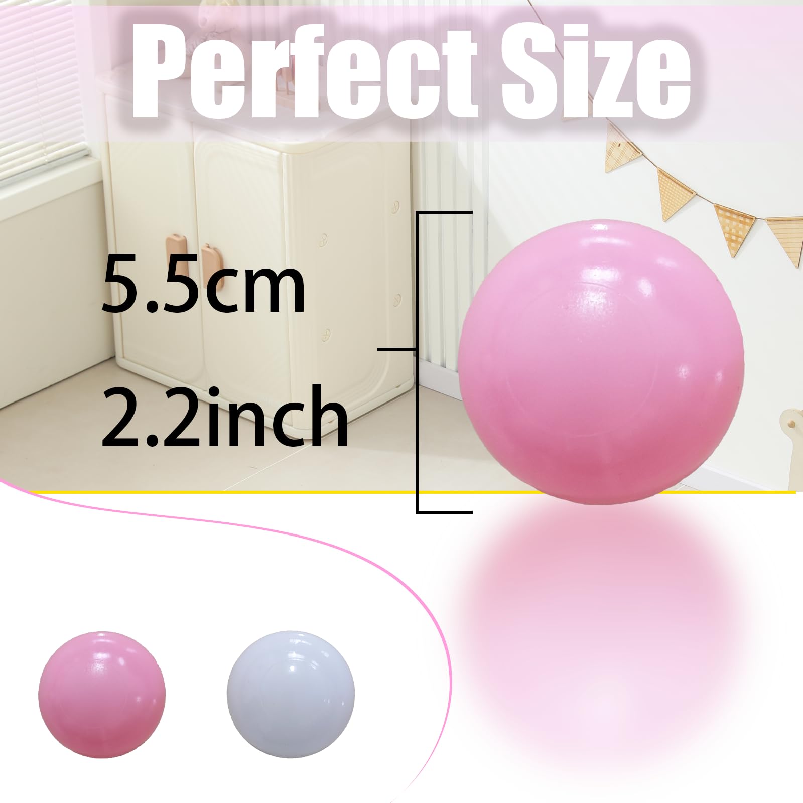 Ideal for ball pits, tents, pools, and bounce houses.