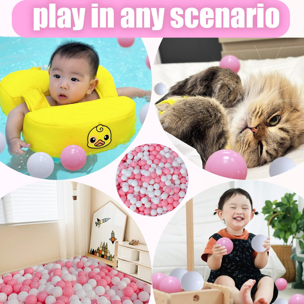2.2in Ball Pit Balls with smooth edges protect tiny hands.