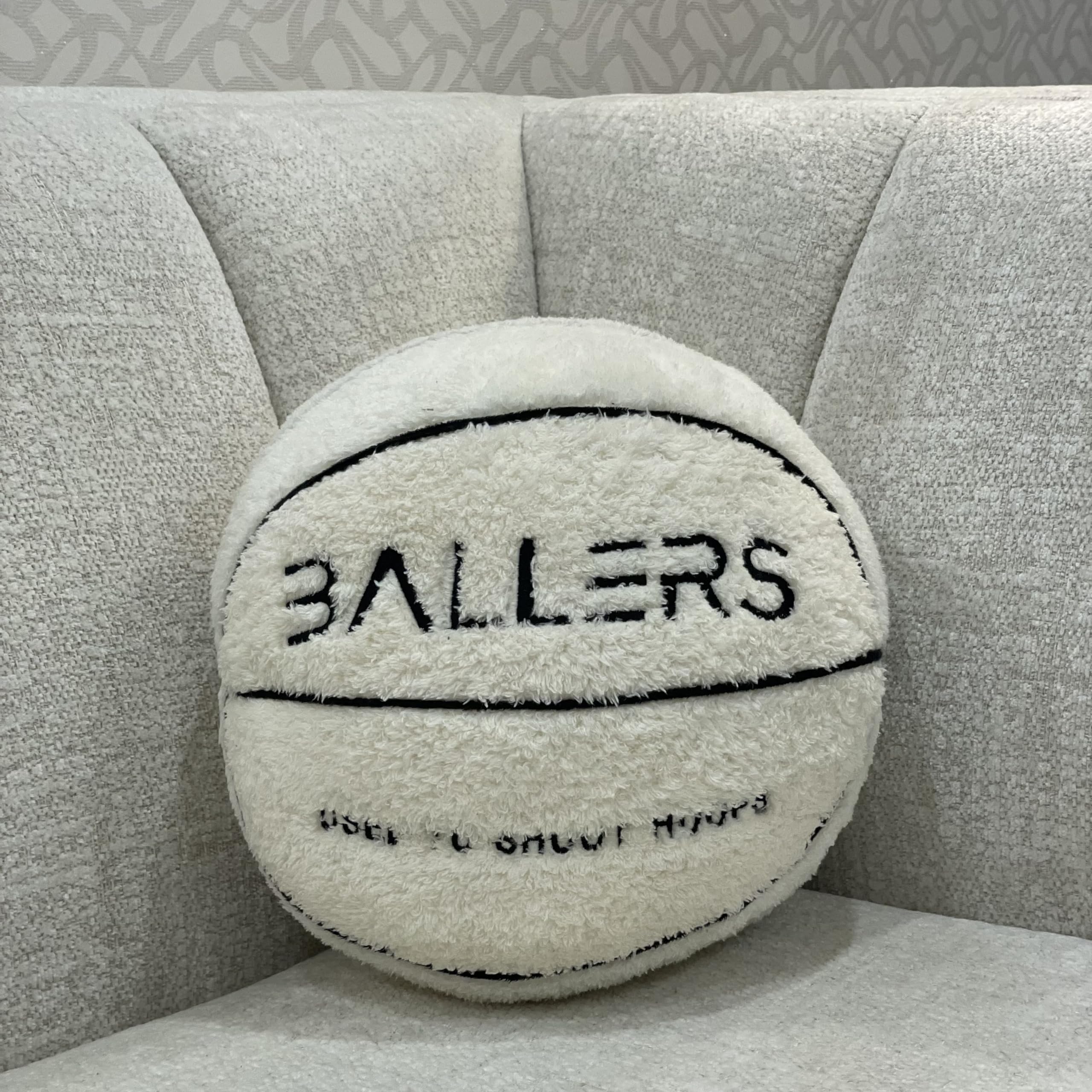 Ballers Plush Basketball Pillow uses durable materials for lasting softness
