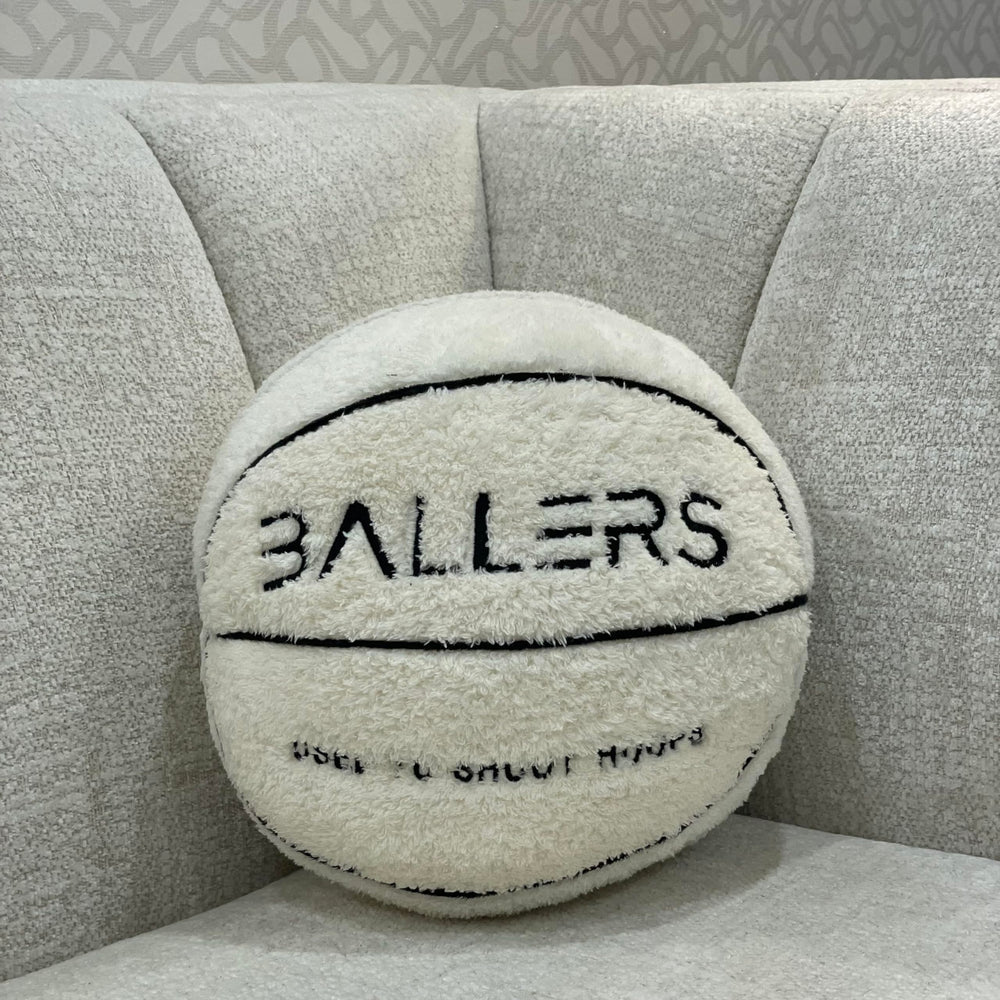 Ballers Plush Basketball Pillow uses durable materials for lasting softness