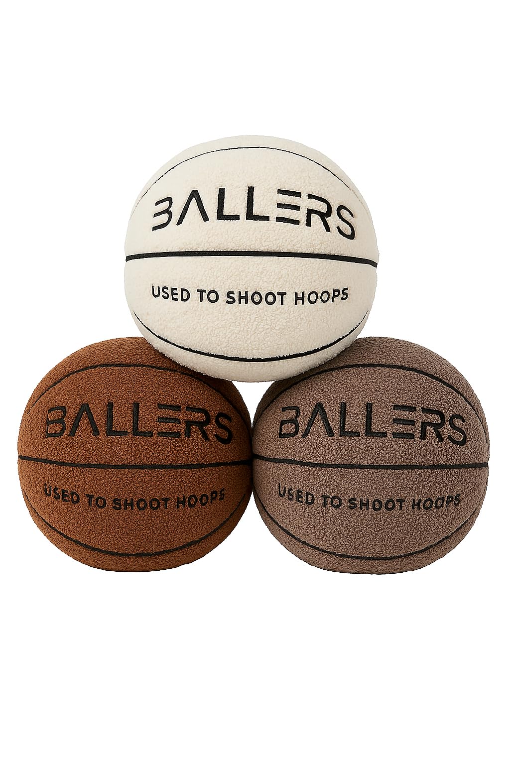 Ballers Plush Basketball Pillow in realistic size for authentic game-day ambiance