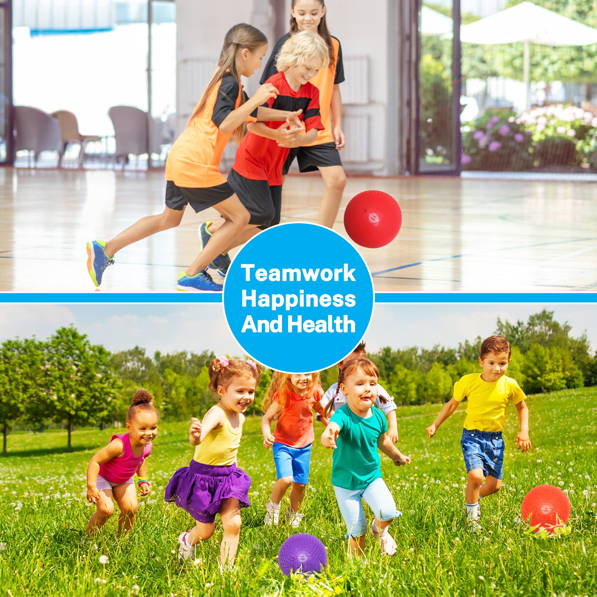 BallFUN 7-inch green dodgeball ideal for gym games and picnics.