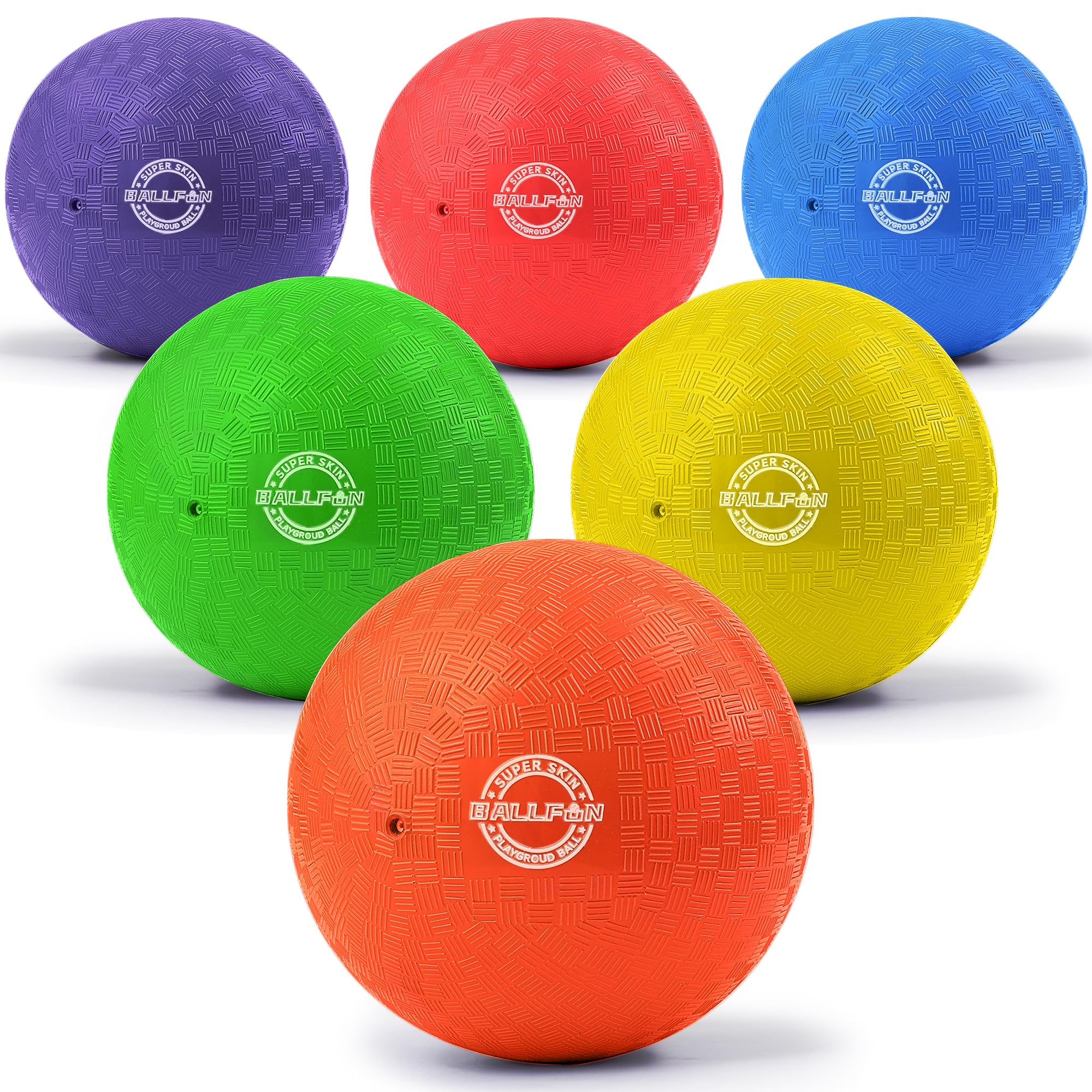 BallFUN 8.5-inch dodgeballs set in vibrant colors for active play.