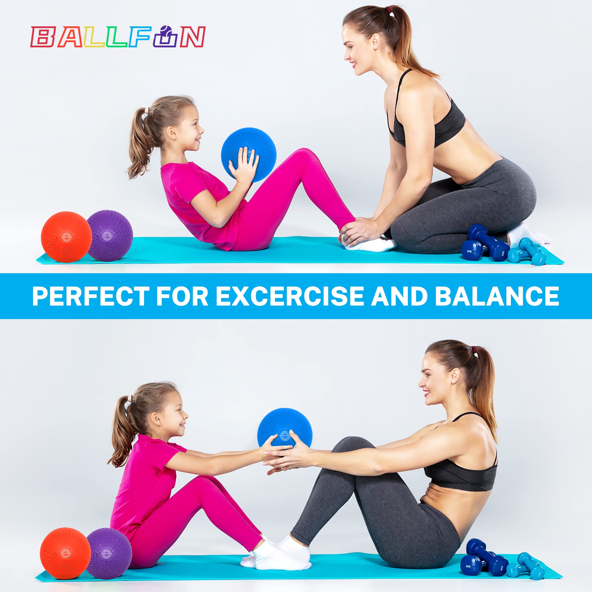 BallFUN pump for dodgeballs enabling easy inflation and consistent bounce.