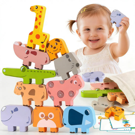 Bambilo animal blocks featuring sheep for imaginative play and color recognition.