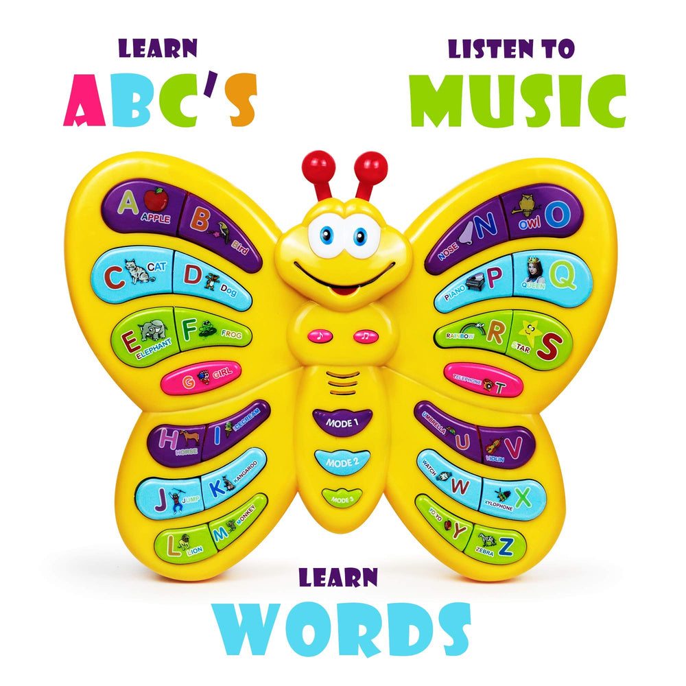Bambiya Preschool ABC Butterfly modes showcase interactive learning options.