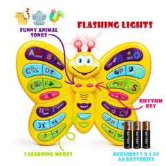 Bambiya Preschool ABC Butterfly spelling mode engages kids in letter-based practice.