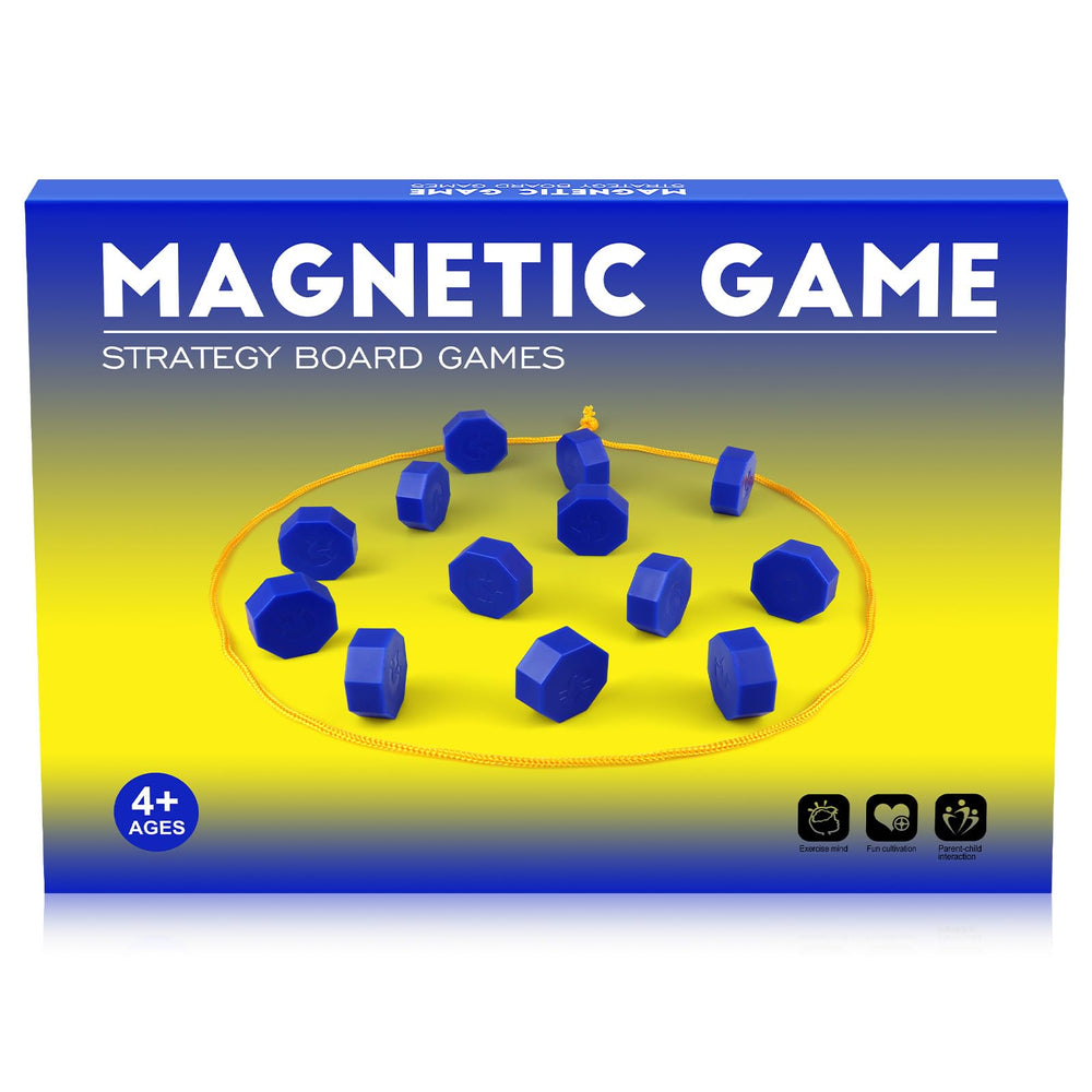 Bameca magnetic chess game with full-size stones for family-friendly strategy on the go.