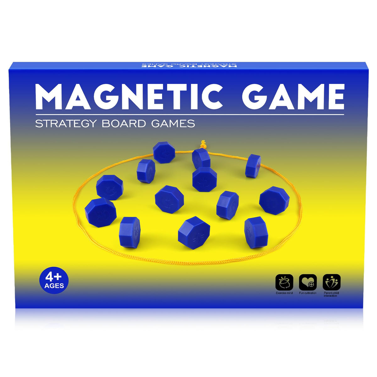 Bameca magnetic chess game with full-size stones for family-friendly strategy on the go.