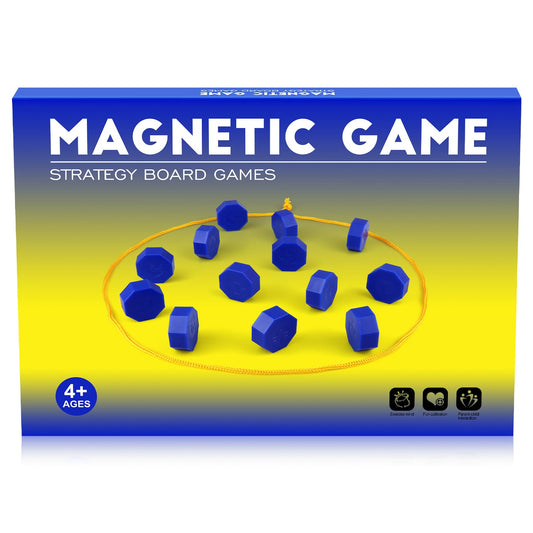 Bameca magnetic chess game with full-size stones for family-friendly strategy on the go.