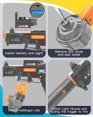 Bamiwe 350ml capacity water gun reduces refills during play