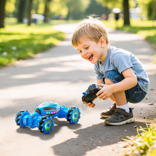 Bamiwe gesture-sensing RC stunt car tilt wristband demo enhances interactive control