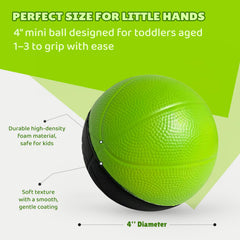 BAMMAX 2-pack mini basketballs keep non-stop play for family games.