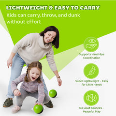 BAMMAX over-the-door hoops balls deliver safe, lightweight fun without wall damage.