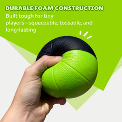 BAMMAX toddler and kid friendly mini basketballs promote quiet, independent play.