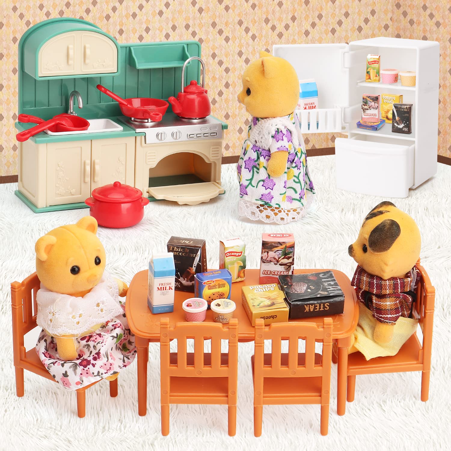 BananMelonBM dollhouse pieces assembly inviting hands-on creativity and patience during setup