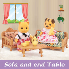 BananMelonBM dollhouse telephone and alarm clock add realistic play details.