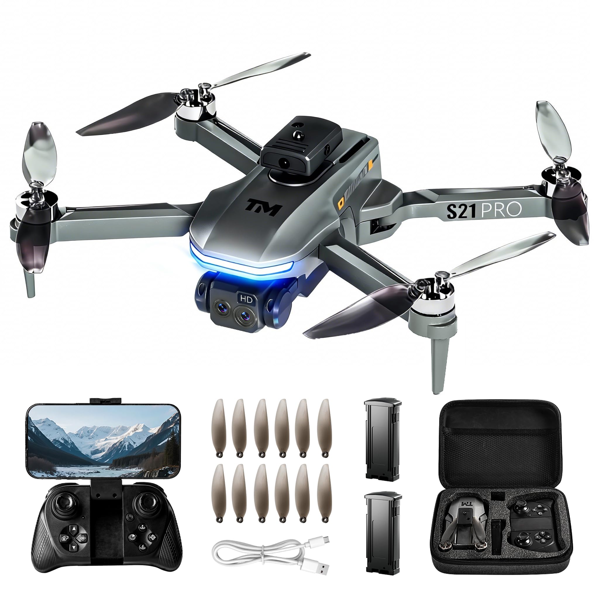 BananMelonBM drone with 2K camera captures sharp footage for smooth aerial shots