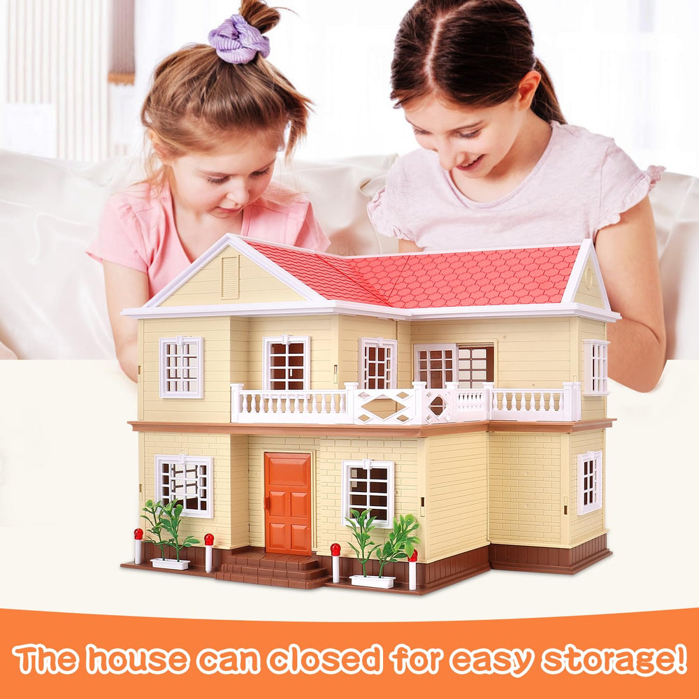 BananMelonBM Easy-assembly doll house highlighting simple setup.