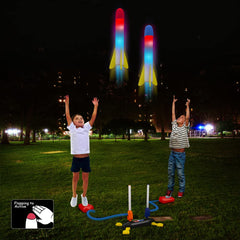 BananMelonBM Eight LED foam rockets for bright night play.