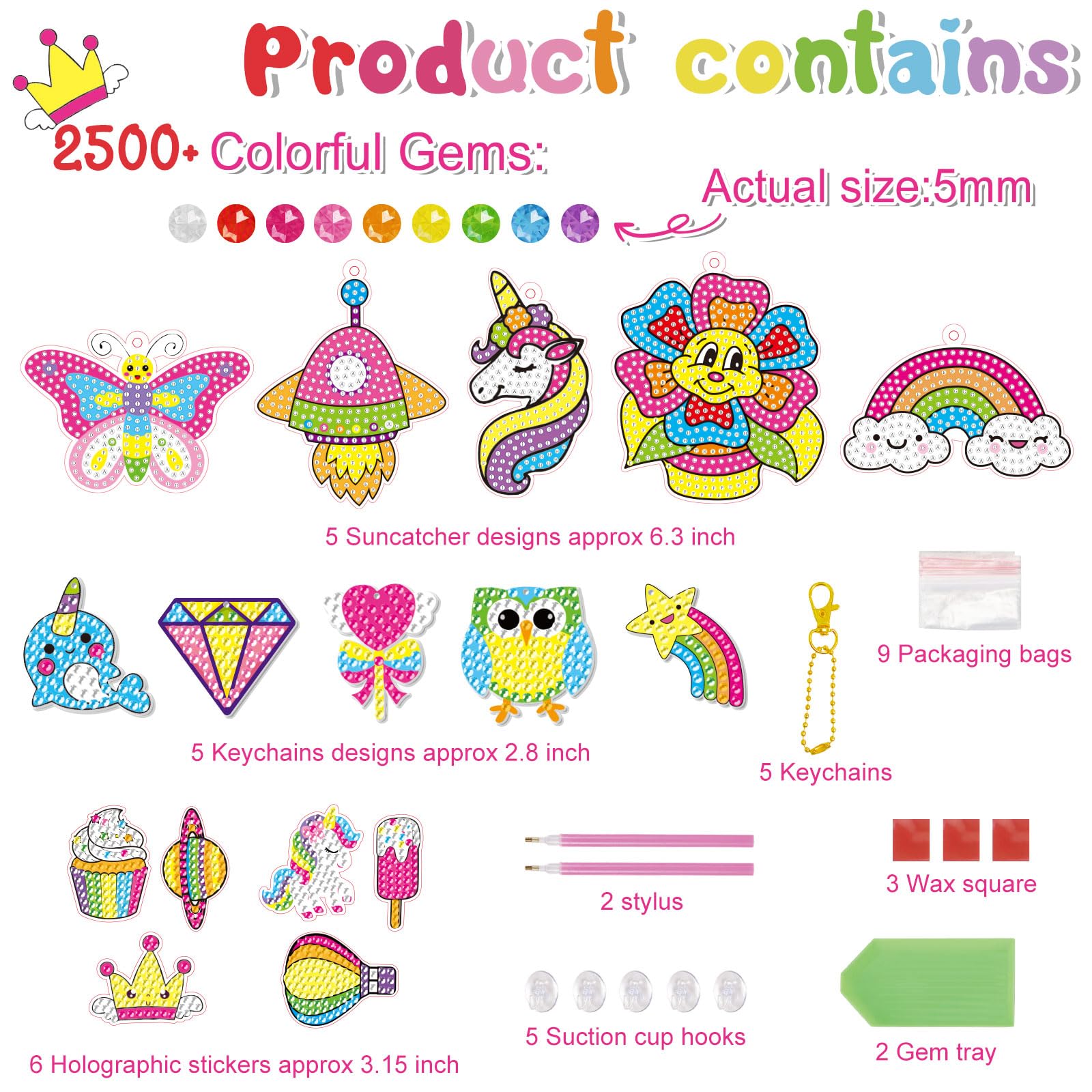 BANBBUR 5D diamond dots in vibrant hues for creative projects