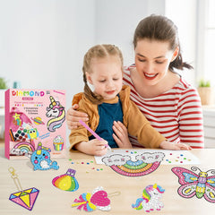 BANBBUR gem art kit keychains double‑sided designs for kids