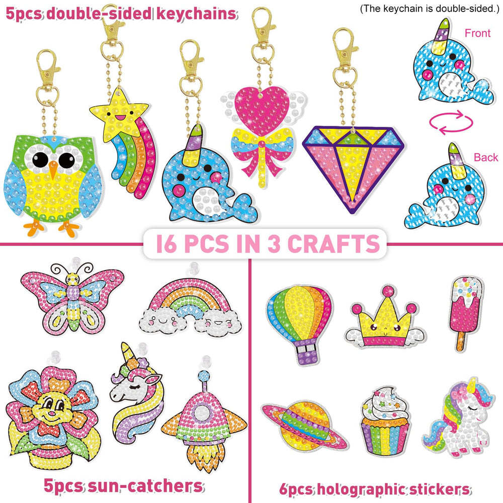 BANBBUR gem art kit holographic stickers add shimmer