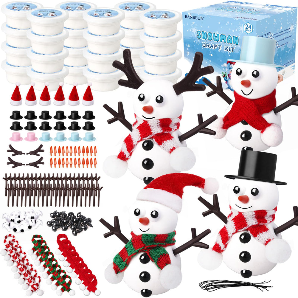 BANBBUR snowman kit box showing complete set for easy, gift-ready holiday crafts.