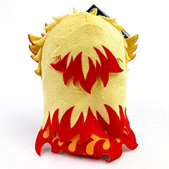 Bandai Demon Slayer Kyojuro Rengoku chibi plush stitching closeup