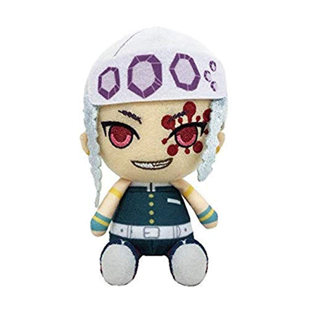 Bandai Demon Slayer Uzui Tengen chibi plush - front view, desk companion