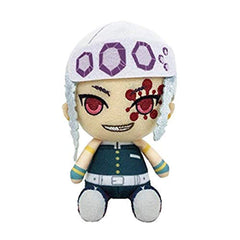 Bandai Demon Slayer Uzui Tengen chibi plush - front view, desk companion