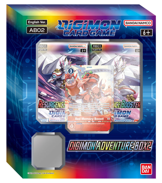 Bandai Digimon Adventure Box unboxing: four booster packs and a Digimon figure for collectors and players.