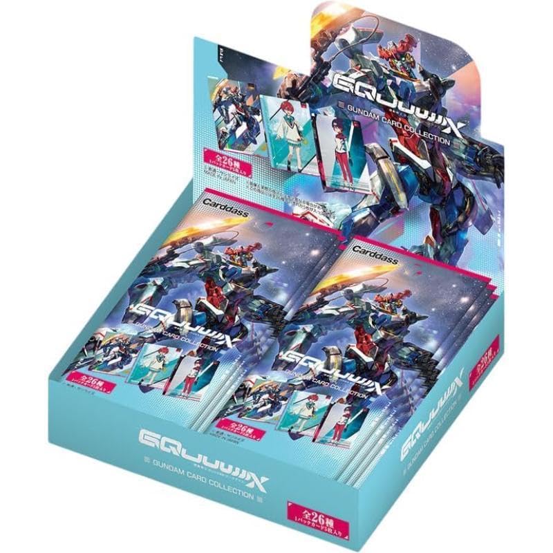 Bandai Gundam Card Collection box with 20 packs, ideal for completing card sets.