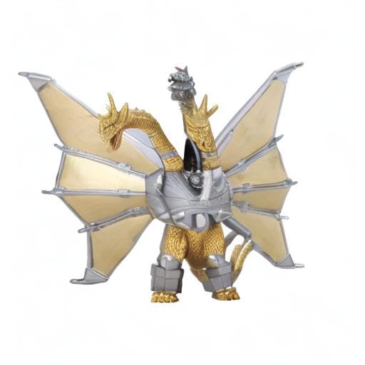 Bandai Mecha King Ghidorah figure — close-up of authentic vinyl texture for collectors.