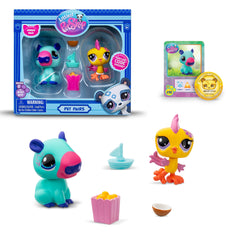 Littlest Pet Shop Pet Pairs 2-Pack duo figures inspire imaginative play and storytelling.