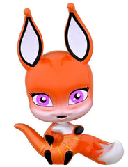 Shimmering jewel details highlight Kwami magic in Bandai figures.