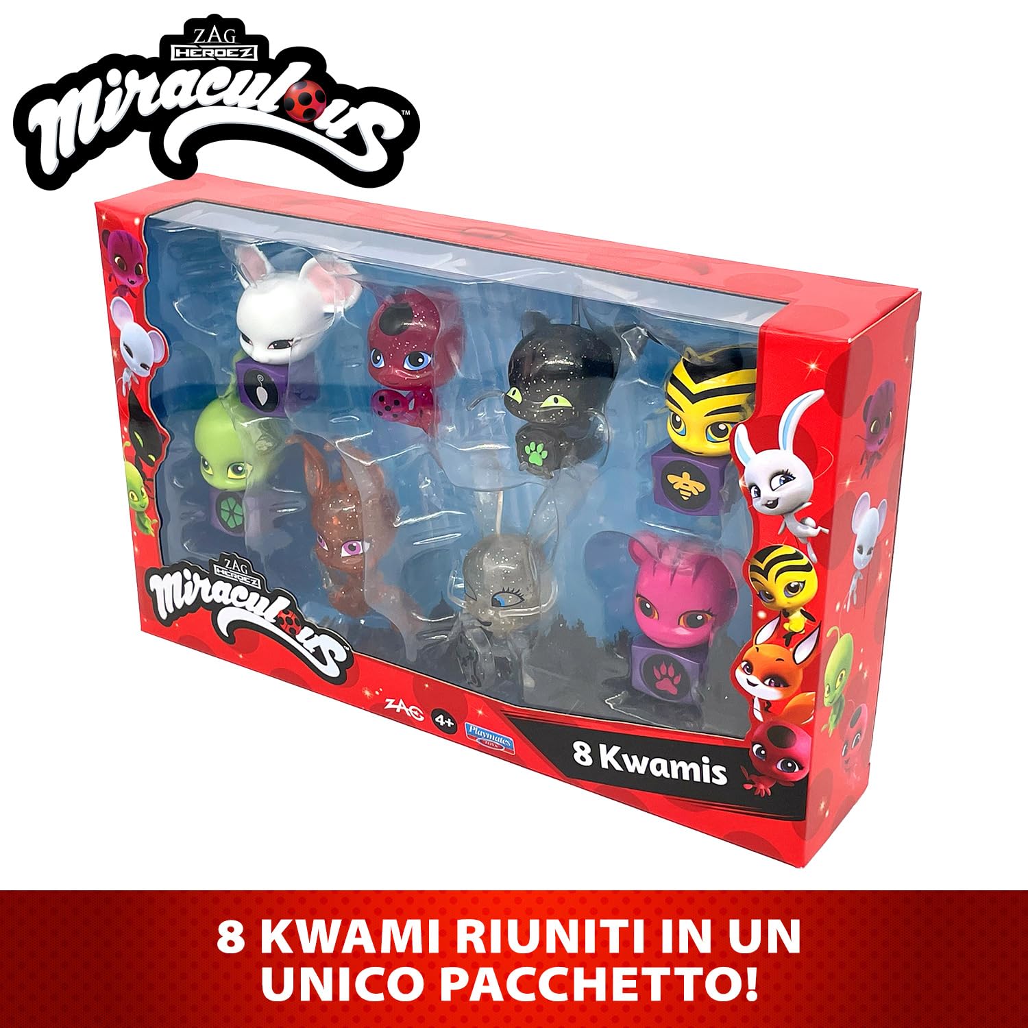 Bandai Miraculous Wayzz figure, sturdy poseable toy for pretend-play guardians.