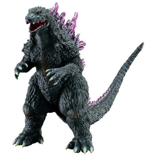 Bandai Millennium Godzilla Ver. 2.0 back fin detail enhances display appeal for shelves.