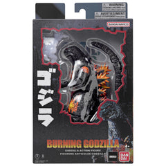 Bandai Namco Burning Godzilla 6in figure with accessories displayed for play scenarios