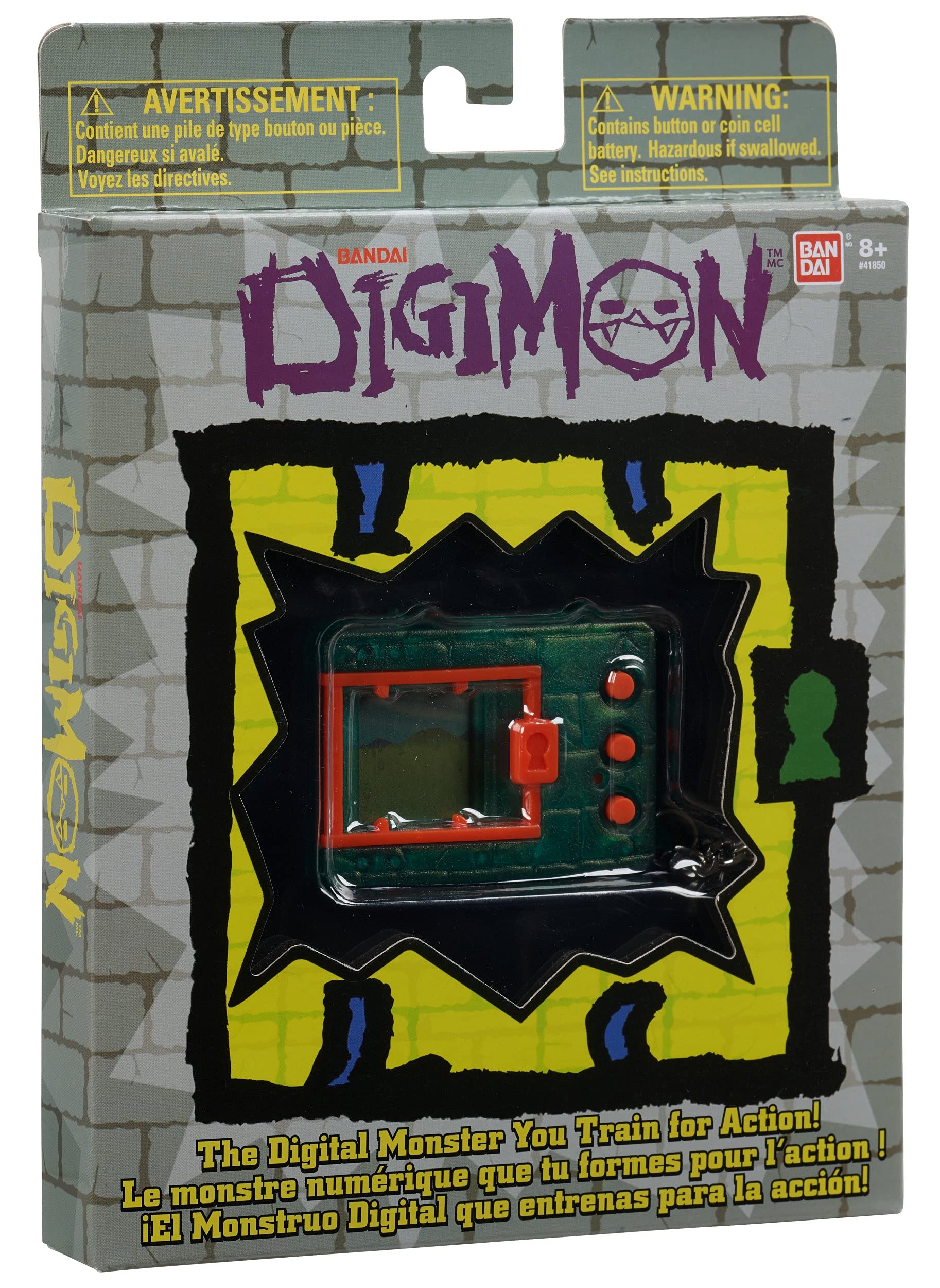 Bandai Namco Digmon Device, translucent green, ready for a binary bout against a friend.
