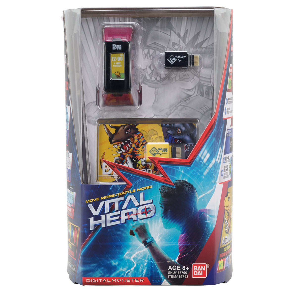 Bandai Namco Digimon Vital Hero red band on wrist tracking daily activity